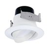 Halo LA4 Series Matte Warm White 4 in. W LED Adjustable Retrofit Kit 8.6 W LA4069271EWH-CA